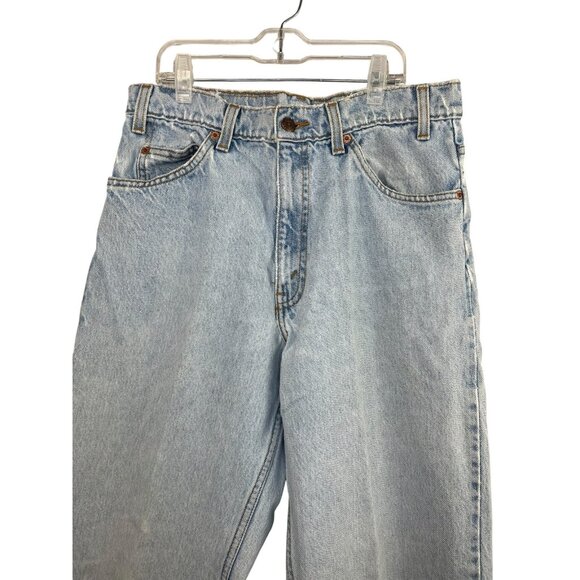Vintage 1995 Levi’s 550 Relaxed Fit Tapered Leg Jeans Light Wash W32 L36 - Picture 2 of 12